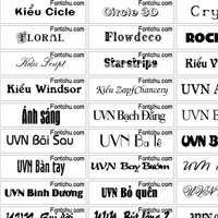 Bộ font Unicode đầy đủ